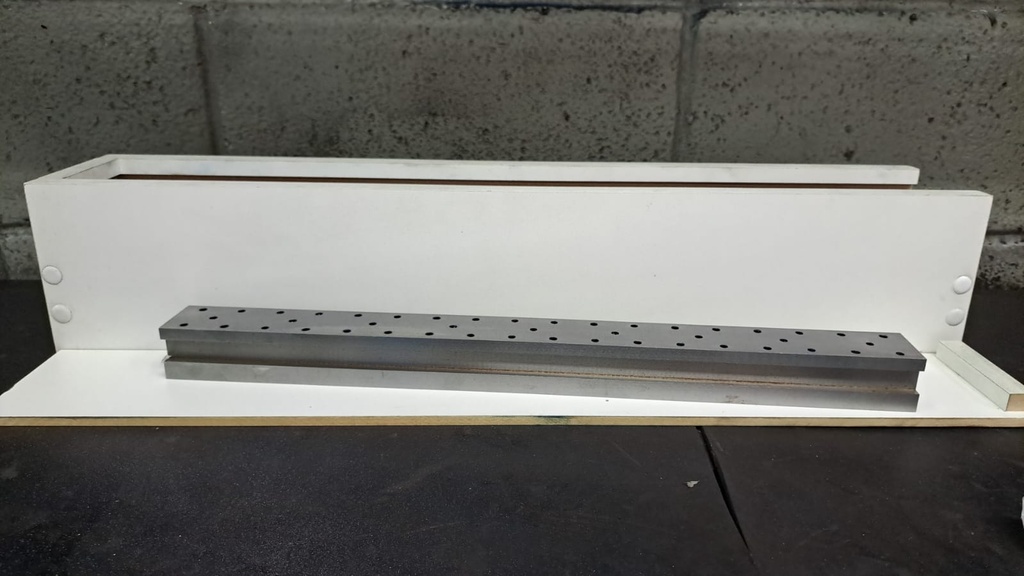 Régua para aferição do cabeçote