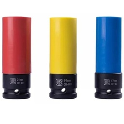 [SGT0601-Locamec SP] Jogo de soquetes de impacto 1/2" longos - CR-MO